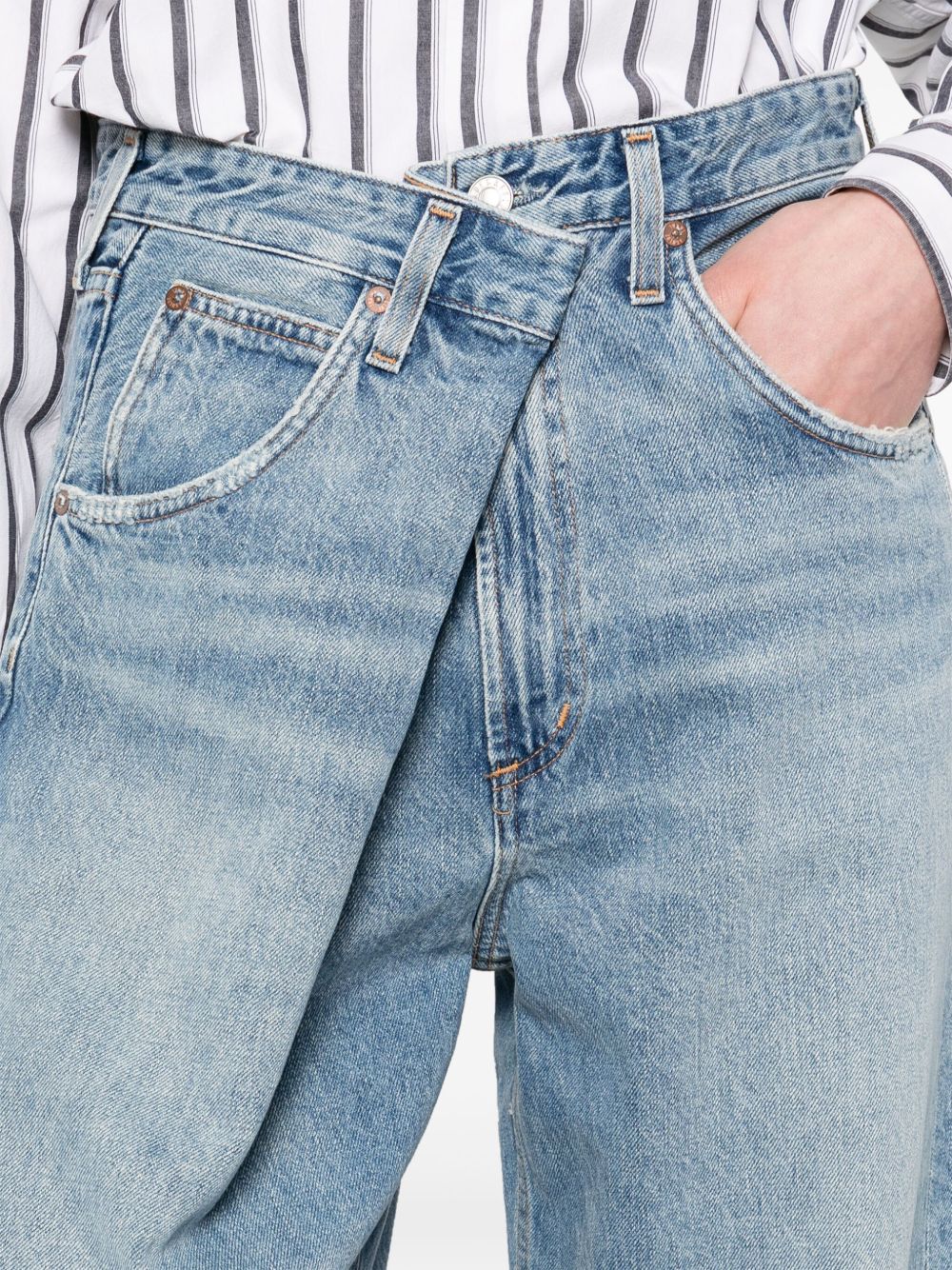 AGOLDE Jeans 'Vana Jean Fold' in indaco scuro