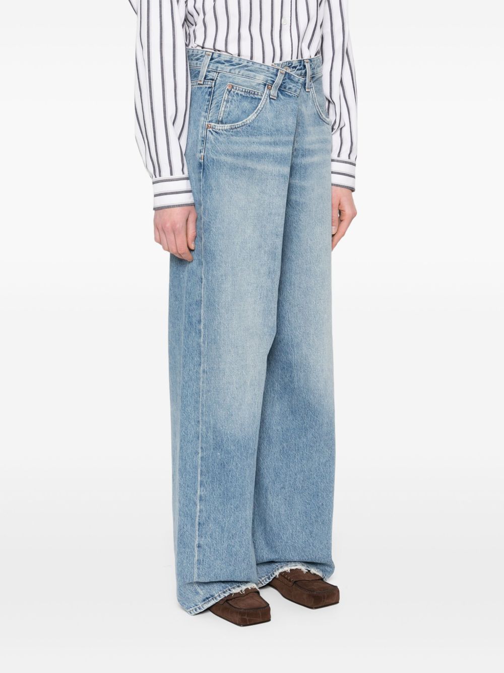 AGOLDE Jeans 'Vana Jean Fold' in indaco scuro