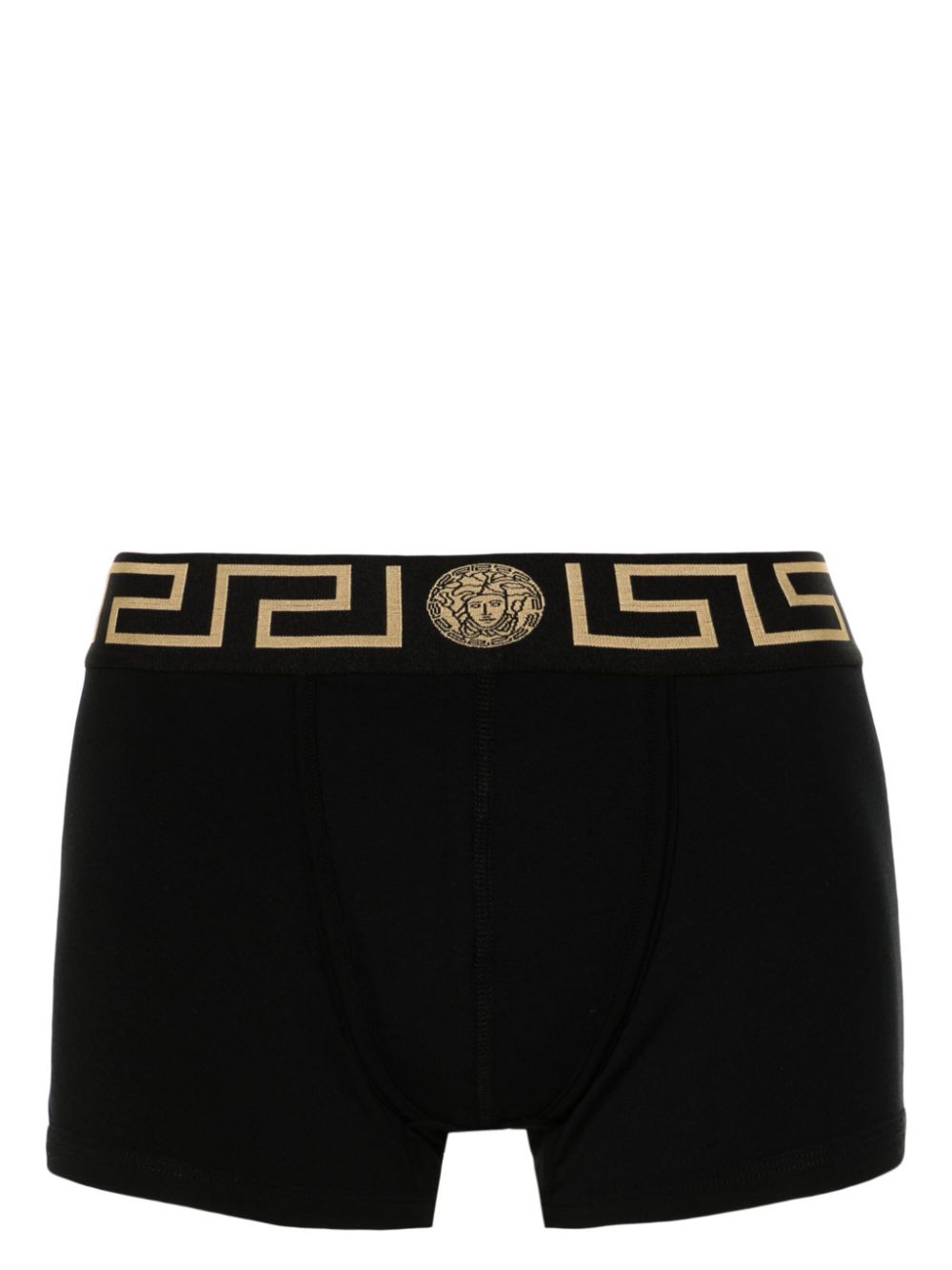 VERSACE Boxer in cotone stretch con motivo greca