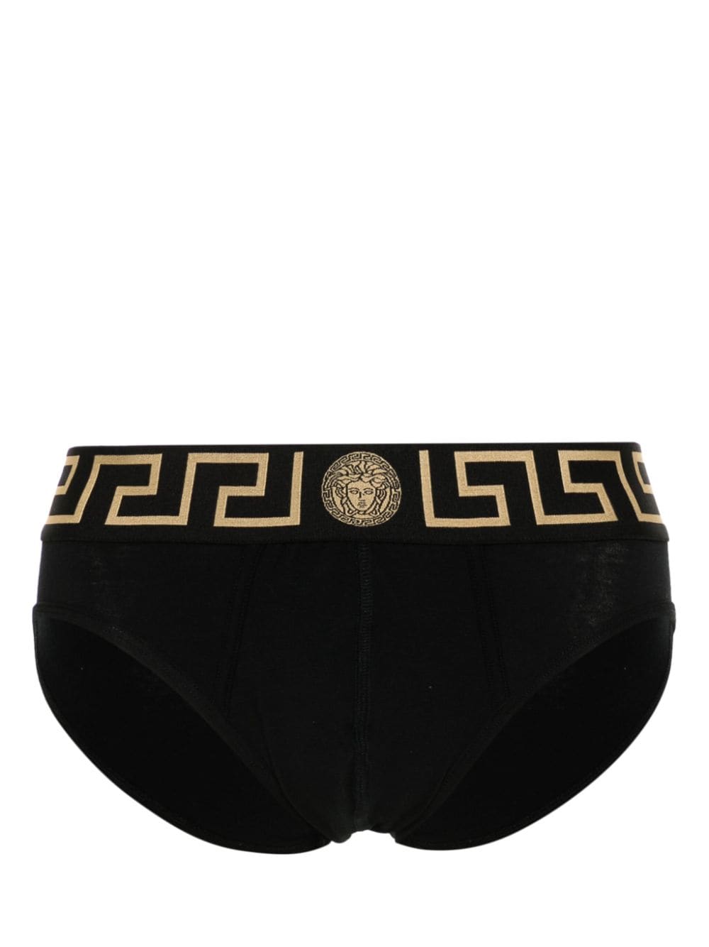 VERSACE Boxer in cotone stretch con motivo greca