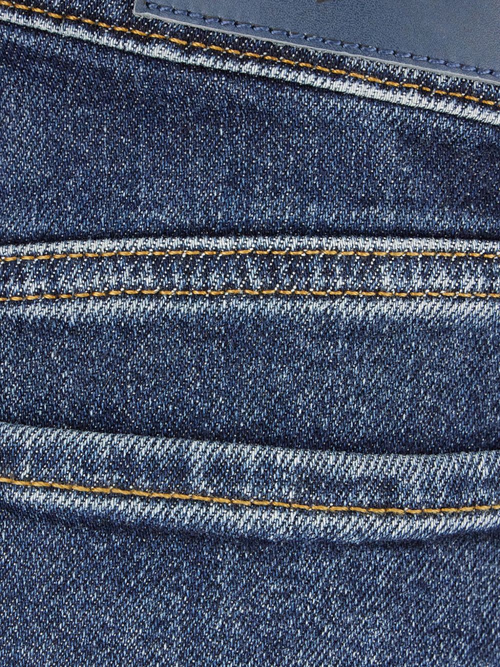 7 FOR ALL MANKIND Jeans blu a gamba dritta con effetto wash