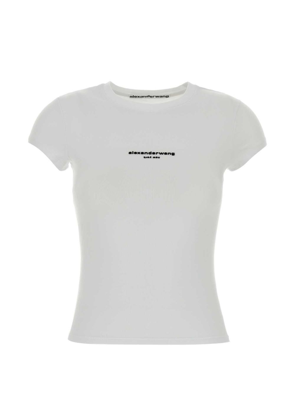 ALEXANDER WANG T-shirt bianca slim in cotone
