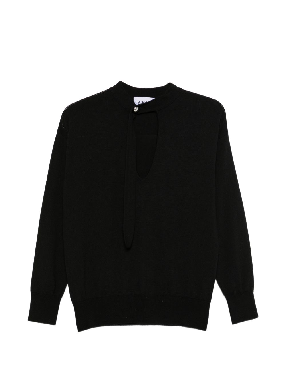 ALPHA STUDIO Maglia in lana nera