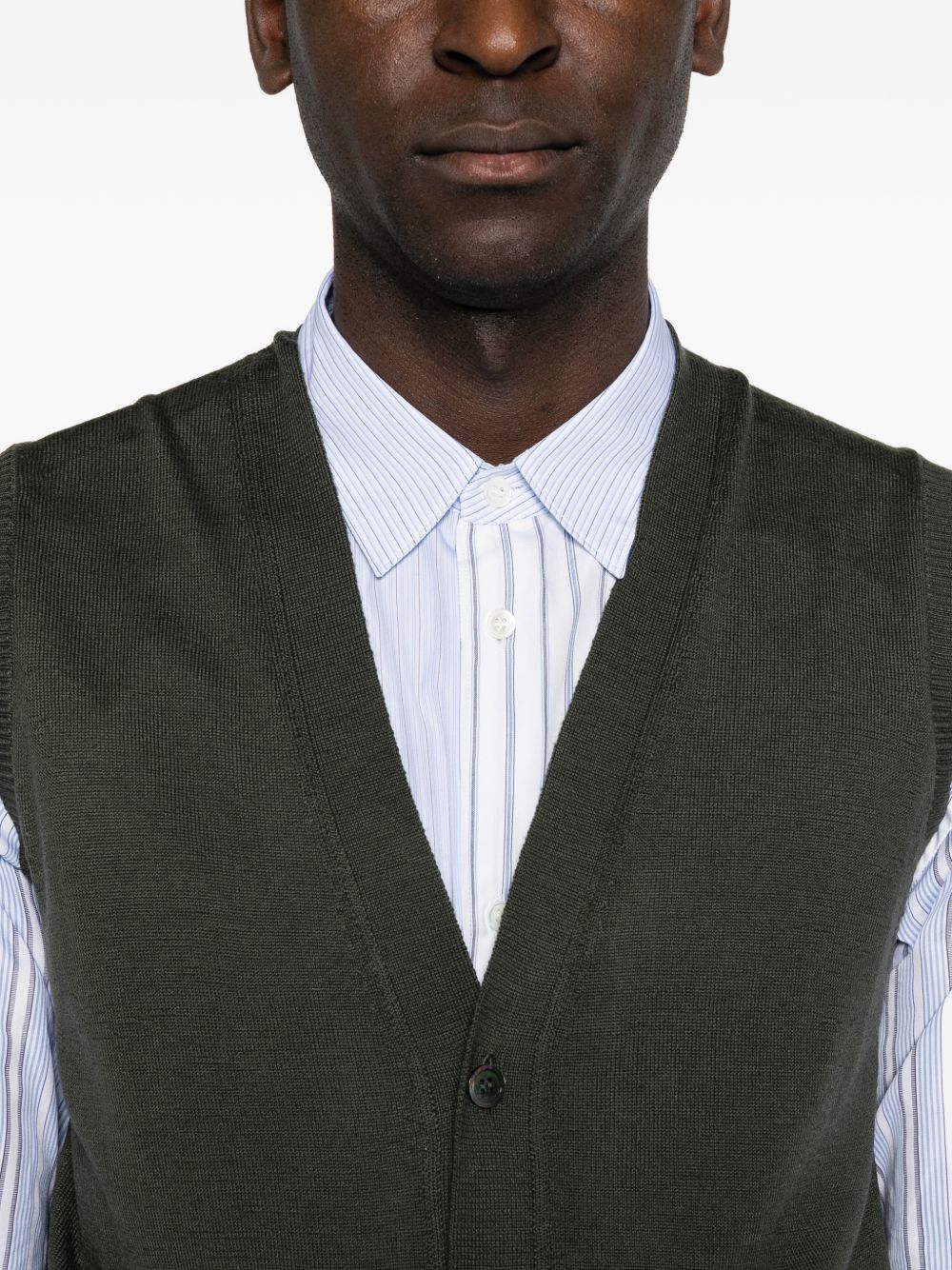 ALPHA STUDIO Gilet in Lana con Bottoni