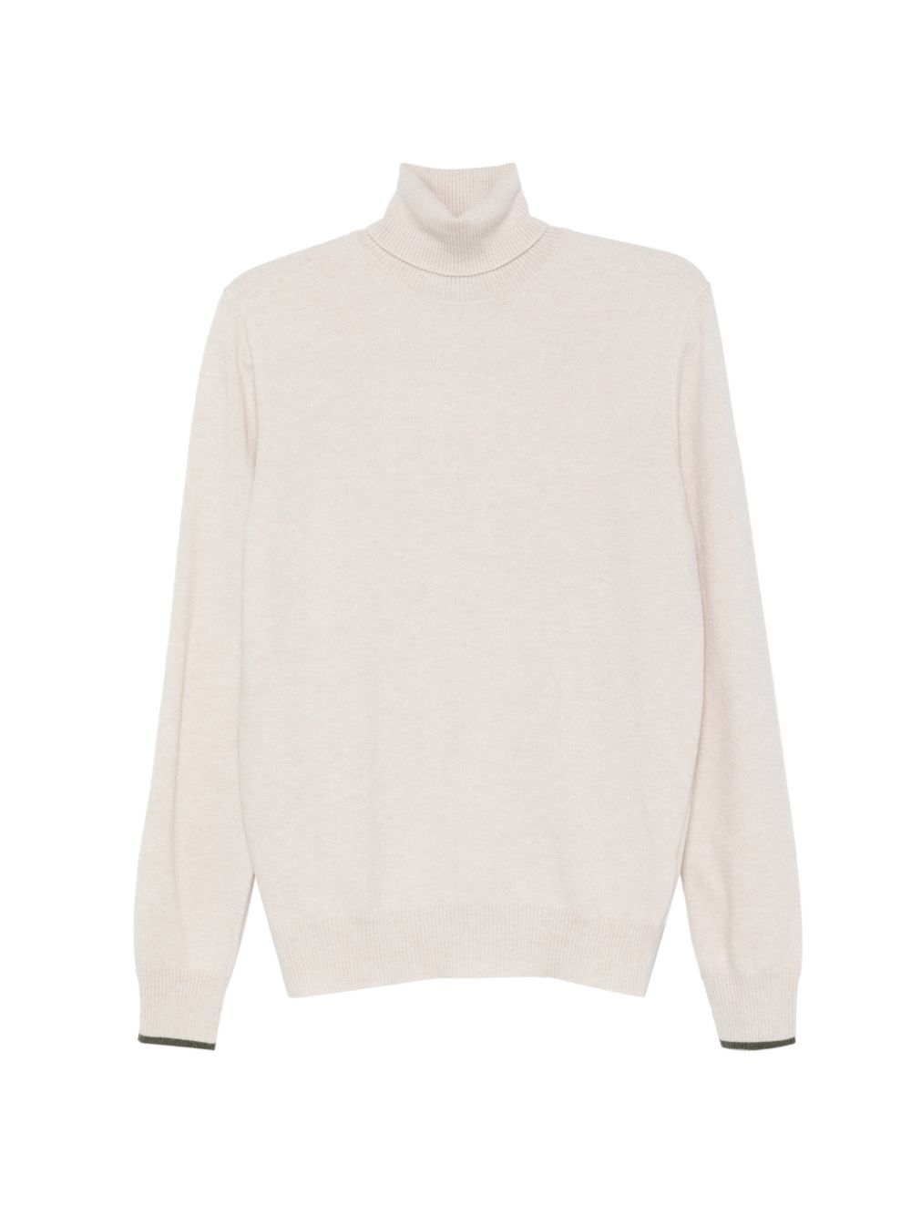 ALPHA STUDIO Maglia a collo alto color crema in lana