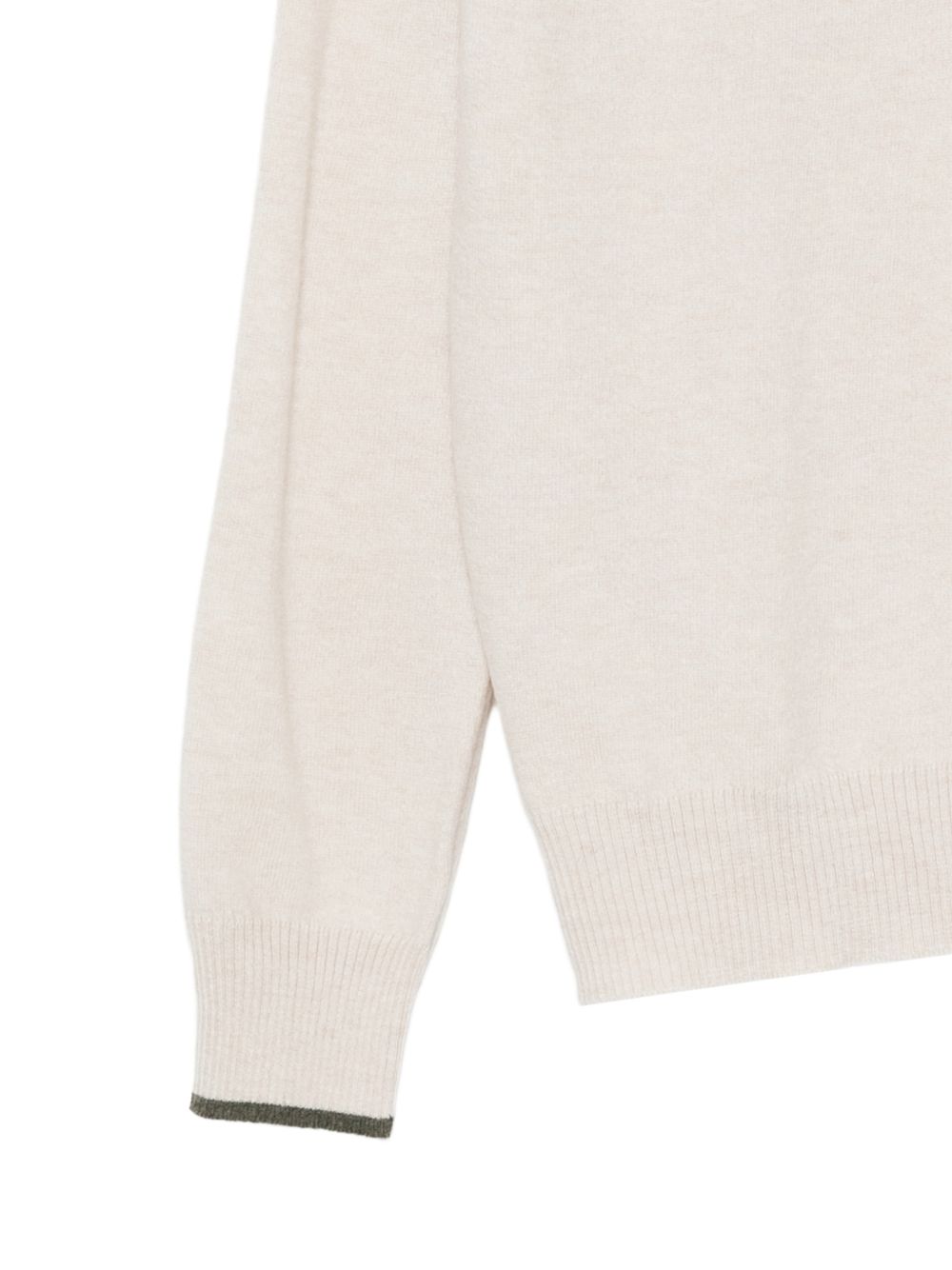 ALPHA STUDIO Maglia a collo alto color crema in lana