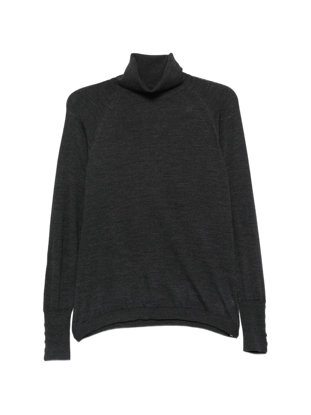 ALPHA STUDIO Maglia a collo alto in lana grigio scuro