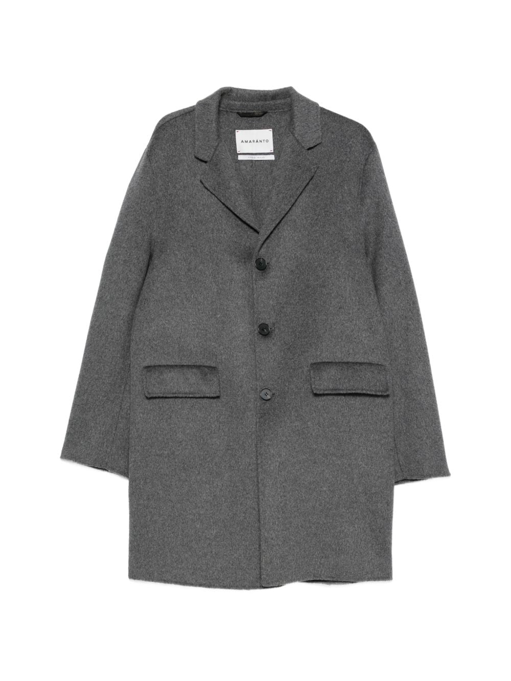 AMARANTO Cappotto in Lana e Cashmere Grigio