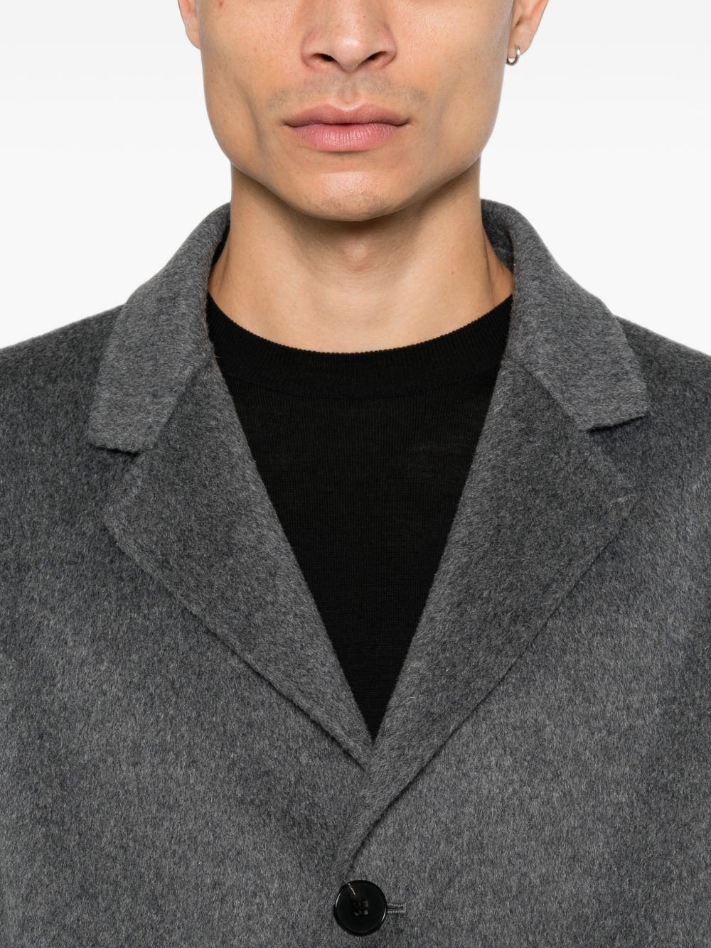 AMARANTO Cappotto in Lana e Cashmere Grigio