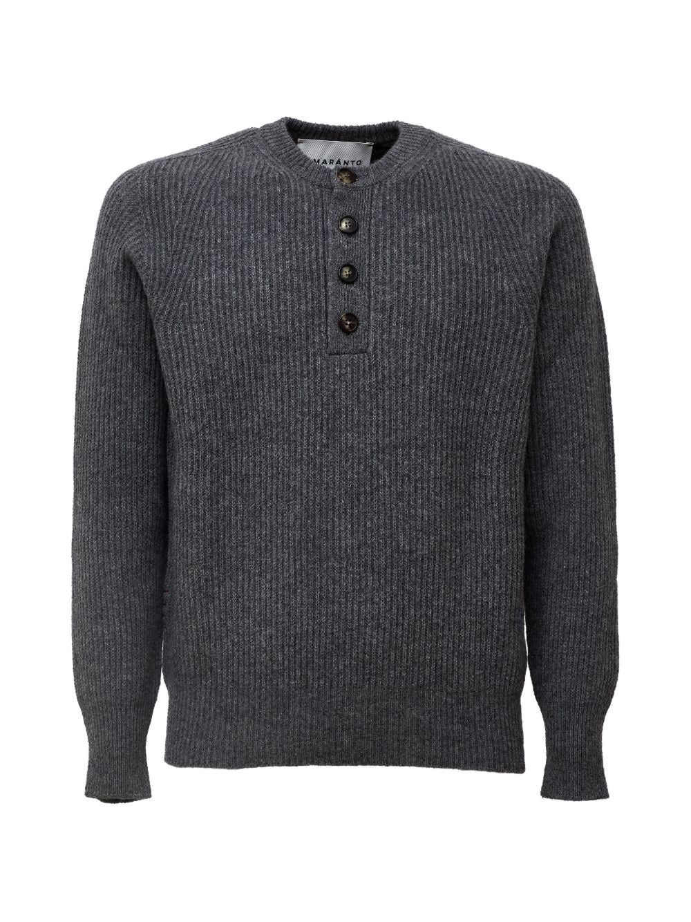 AMARANTO Maglia in Lana e Cashmere Cenere