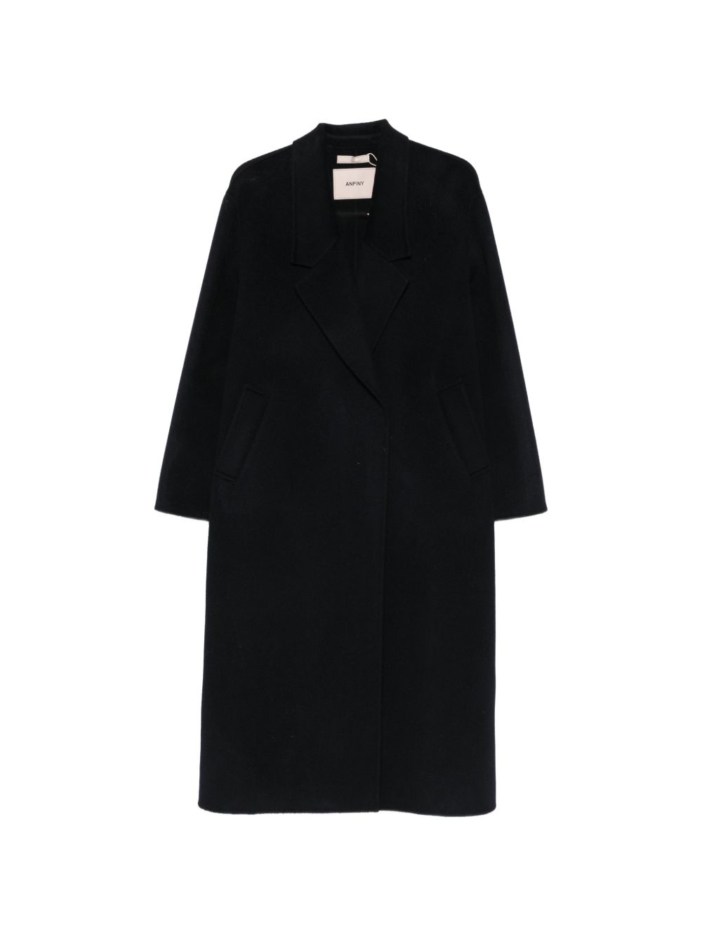 ANFINY Cappotto Carlotta lungo blu in lana