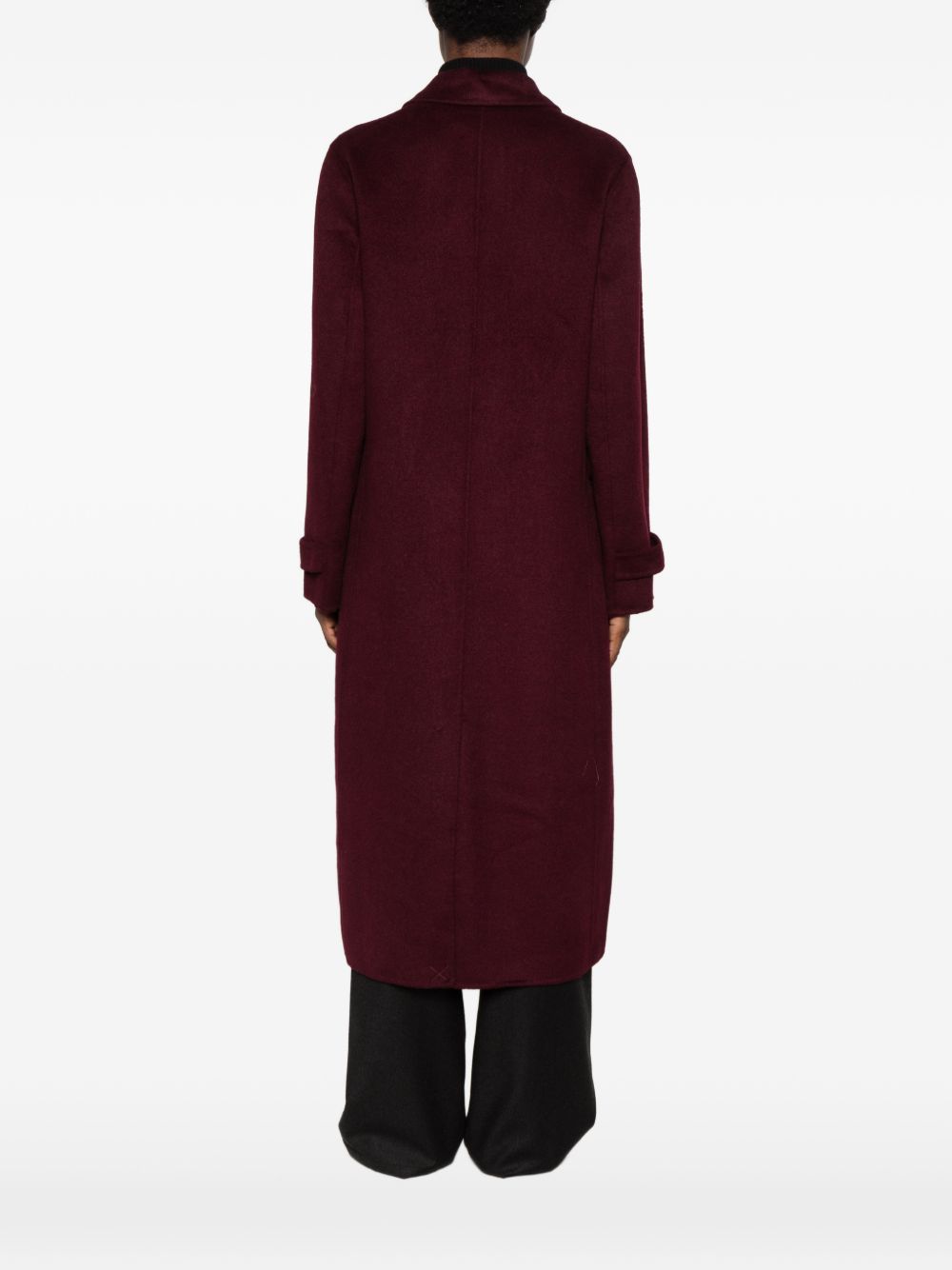 ANFINY Cappotto lungo Josephine bordeaux in lana