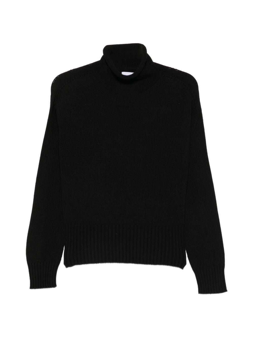 AROVESCIO Maglia nera a collo alto in lana