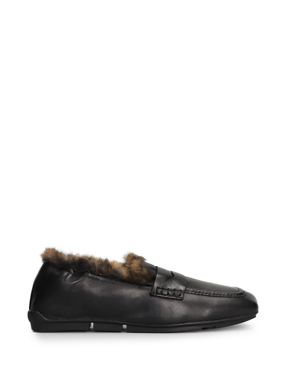 ASH Mocassini con Pelliccia Sintetica Leopardata