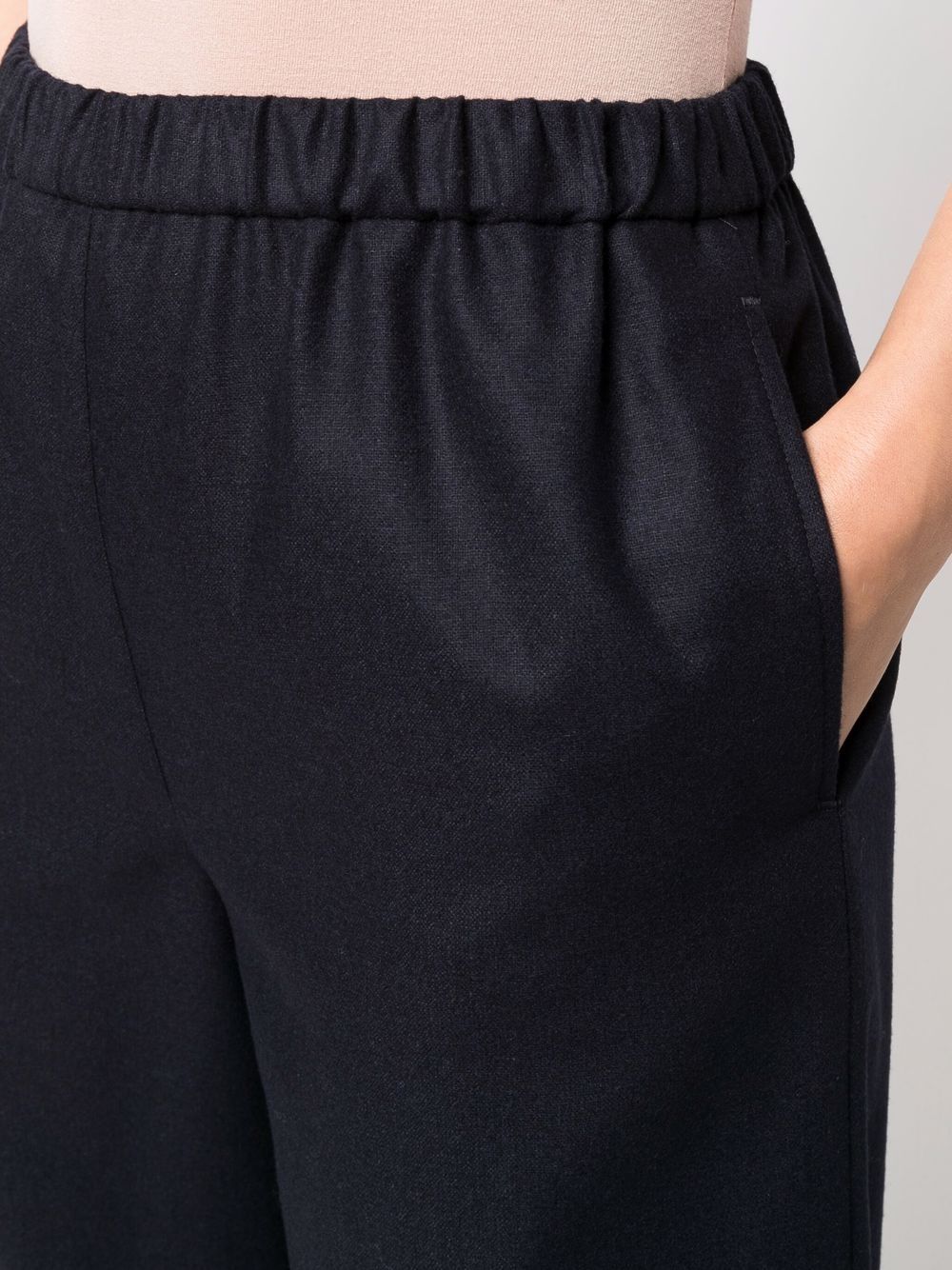 ASPESI Pantaloni blu a gamba ampia