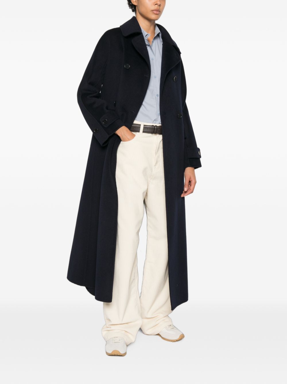 ASPESI Cappotto blu scuro lungo