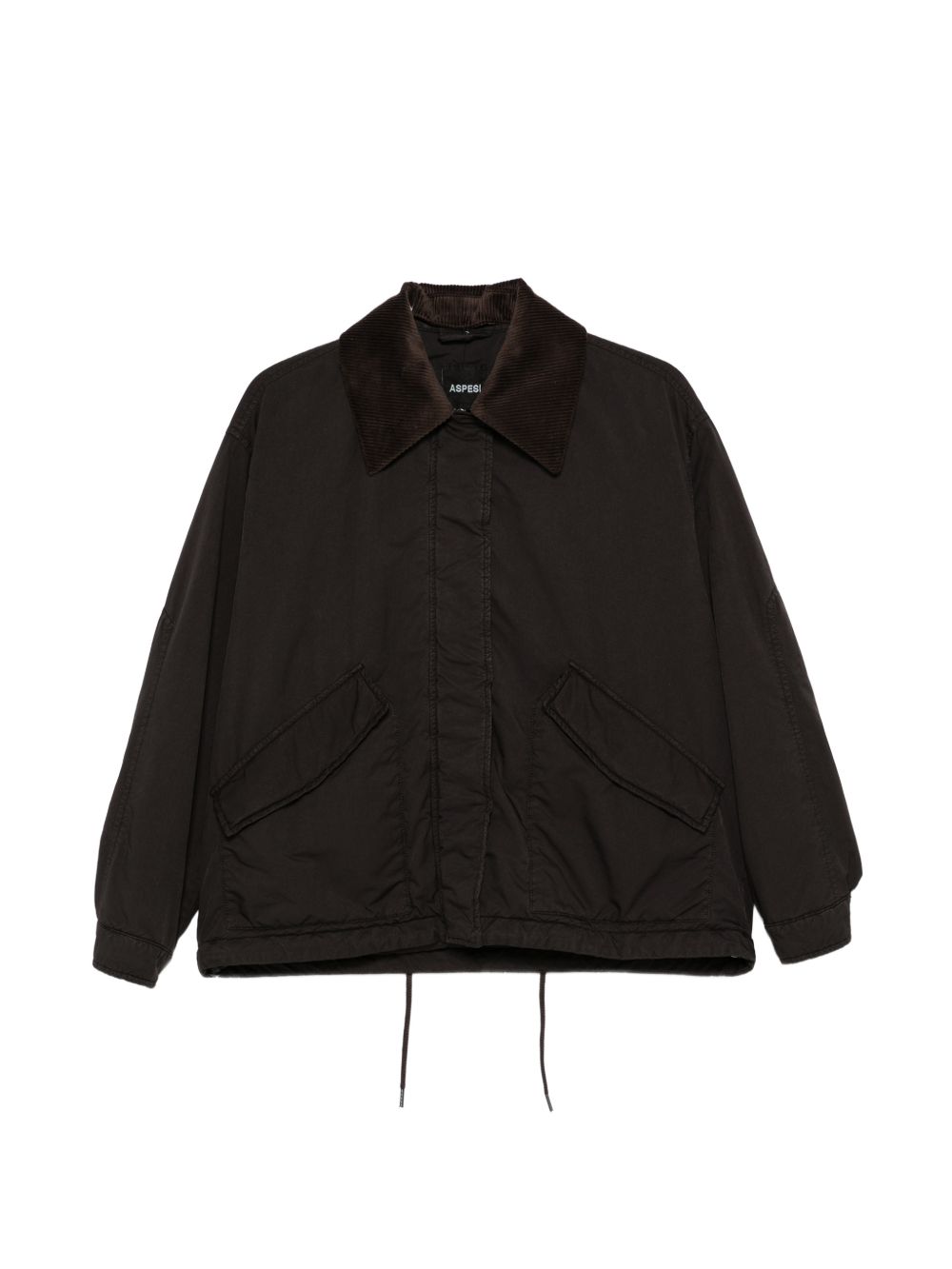 ASPESI Giacca marrone con coulisse