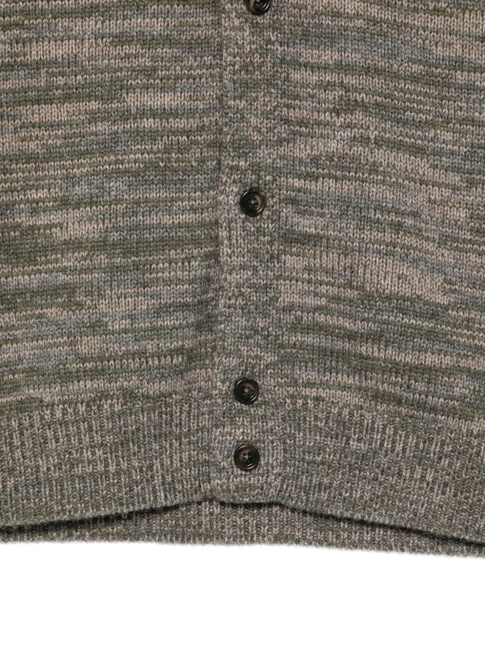 ASPESI Cardigan verde militare in misto lana, yak e cashmere