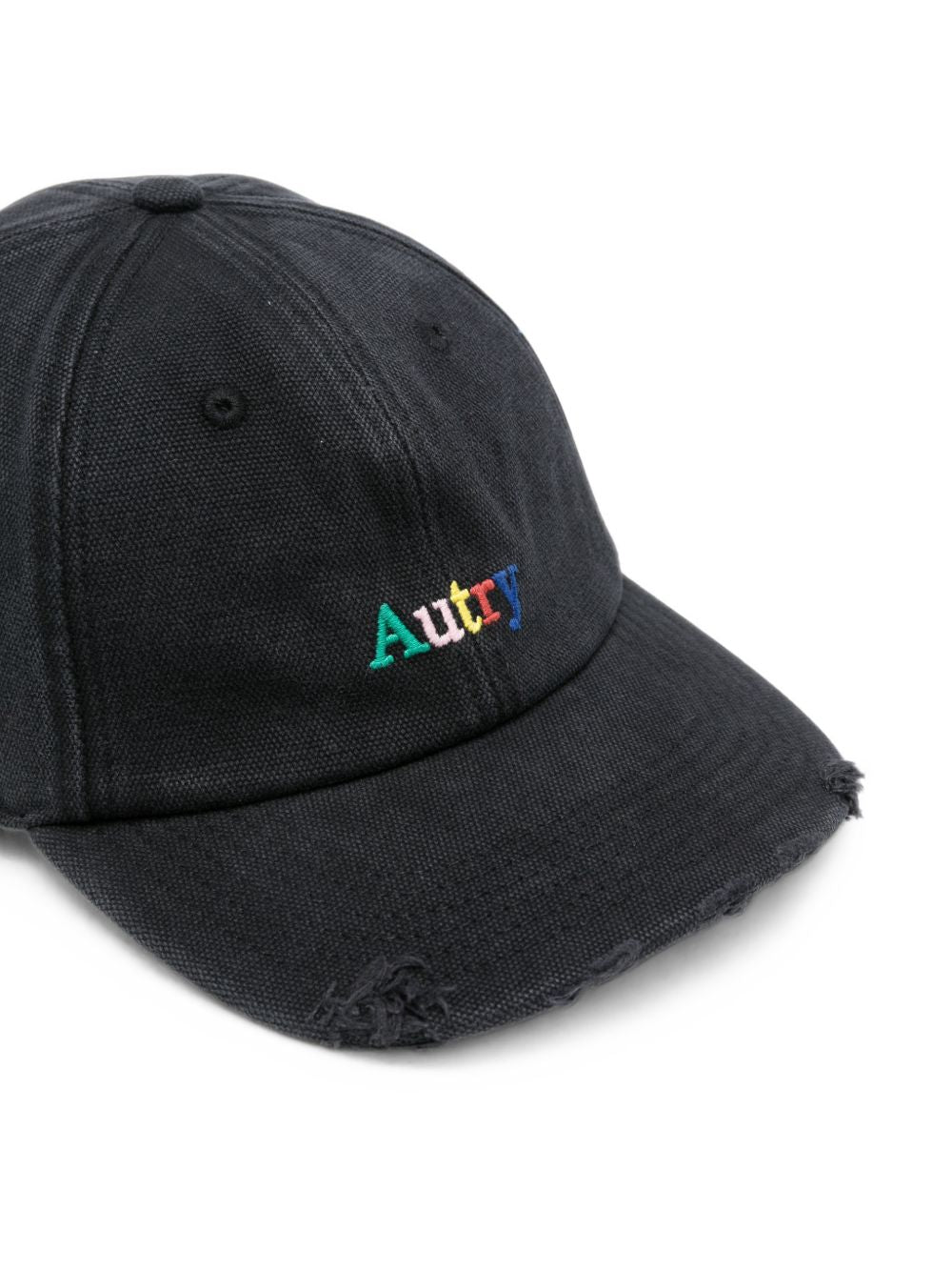 AUTRY Cappello da baseball effetto usurato con logo ricamato colorato