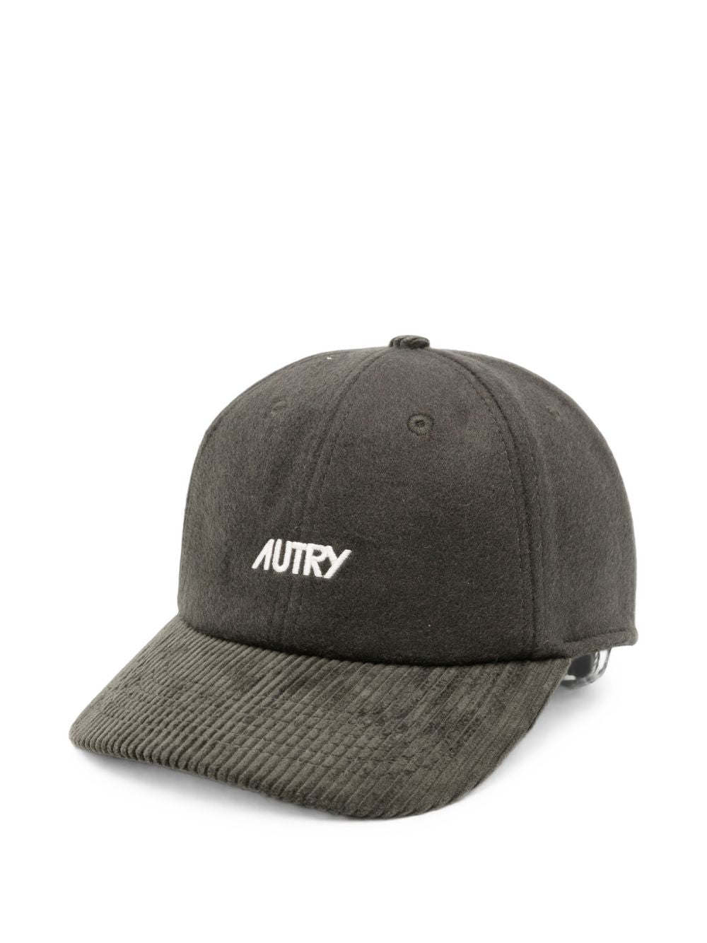 AUTRY Cappello da baseball in velluto a coste grigio scuro