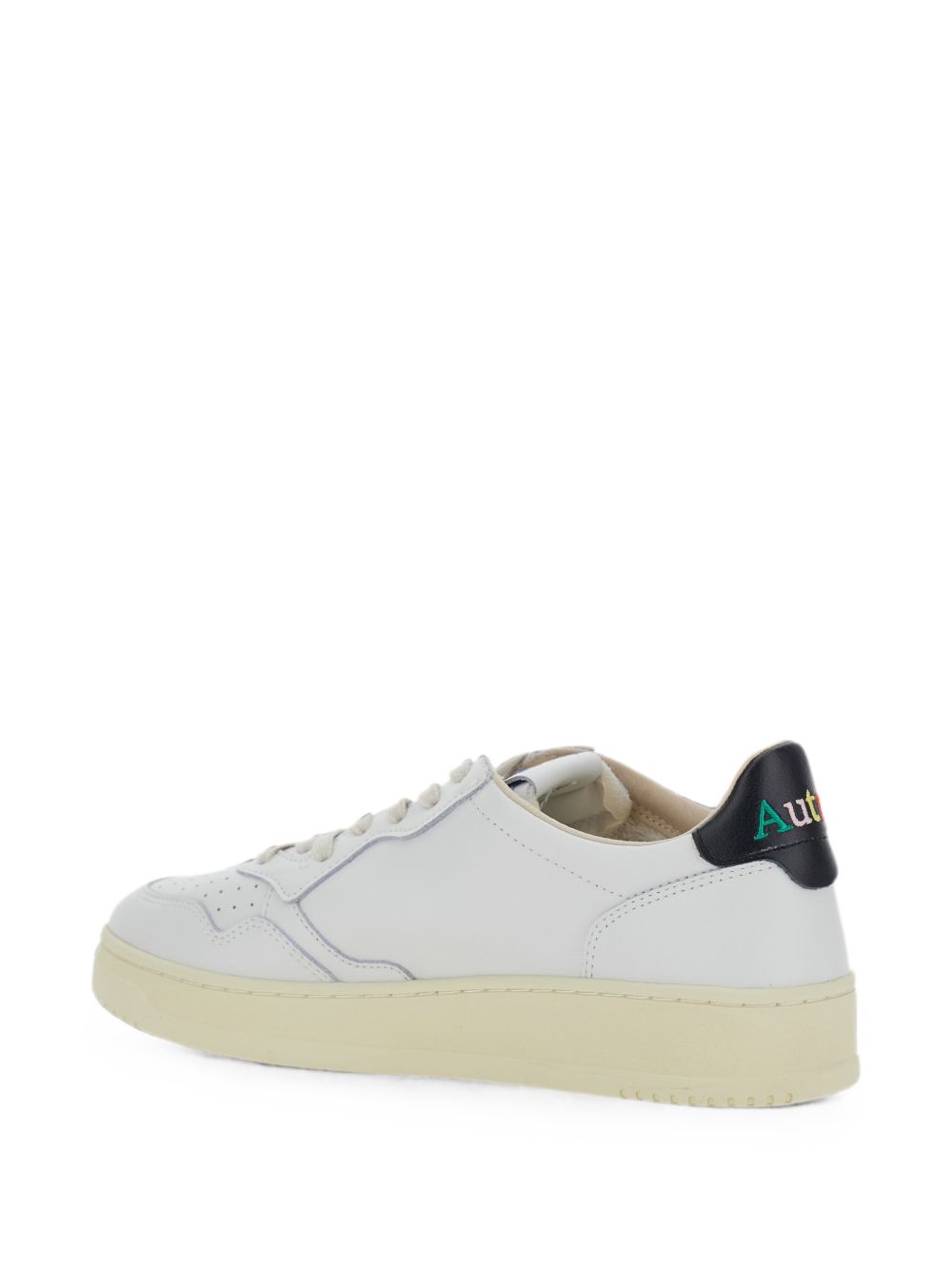 AUTRY Sneakers Medalist in pelle bianca con dettaglio nero