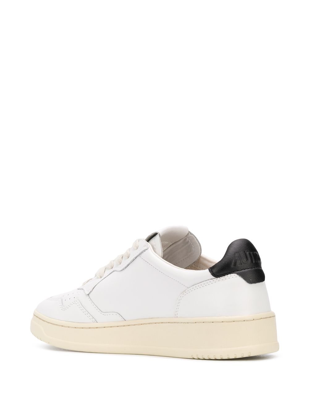 AUTRY Sneakers Medalist Low in pelle bianca e nera