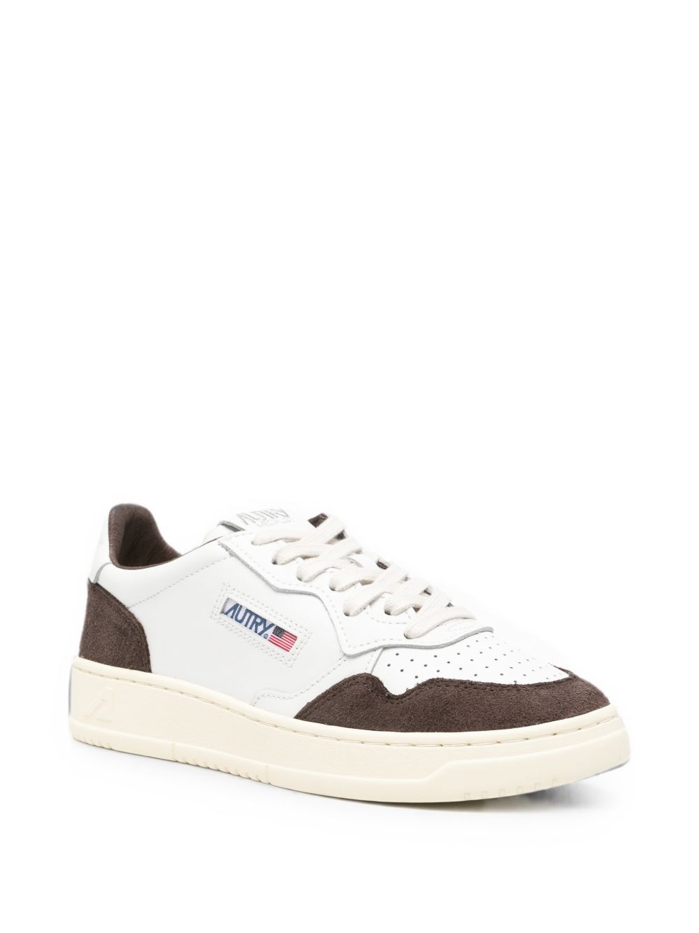 AUTRY Sneakers Medalist in pelle e suede marrone