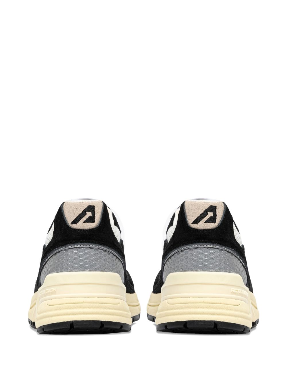 AUTRY Sneakers Hyperway in mesh e suede nero e argento