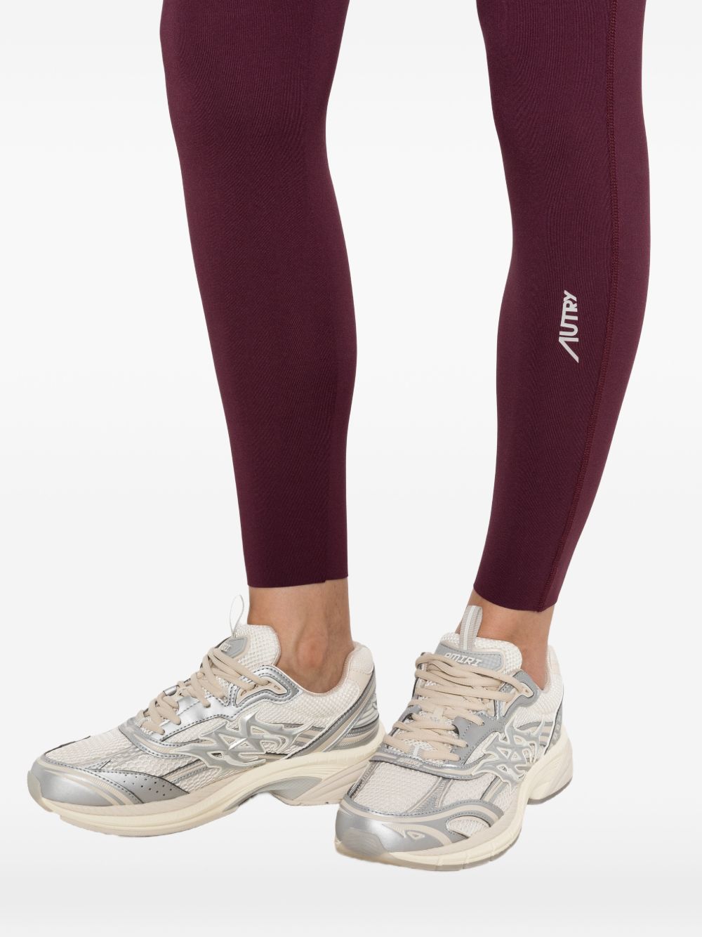 AUTRY Pantaloni sportivi bordeaux con logo