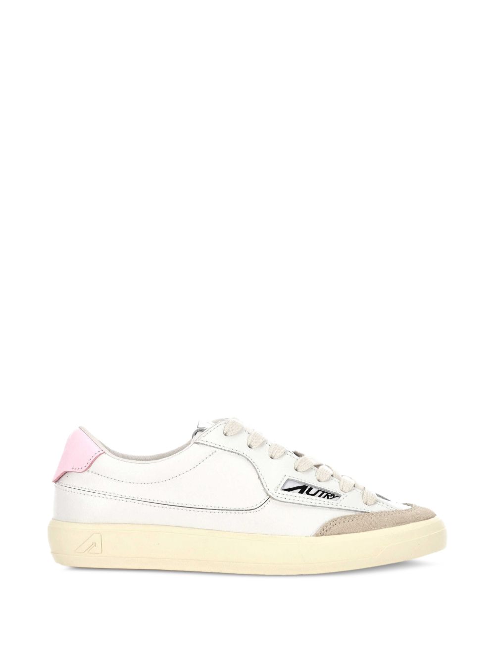AUTRY Sneakers Windscape Low in pelle bianca e Fairy Tale