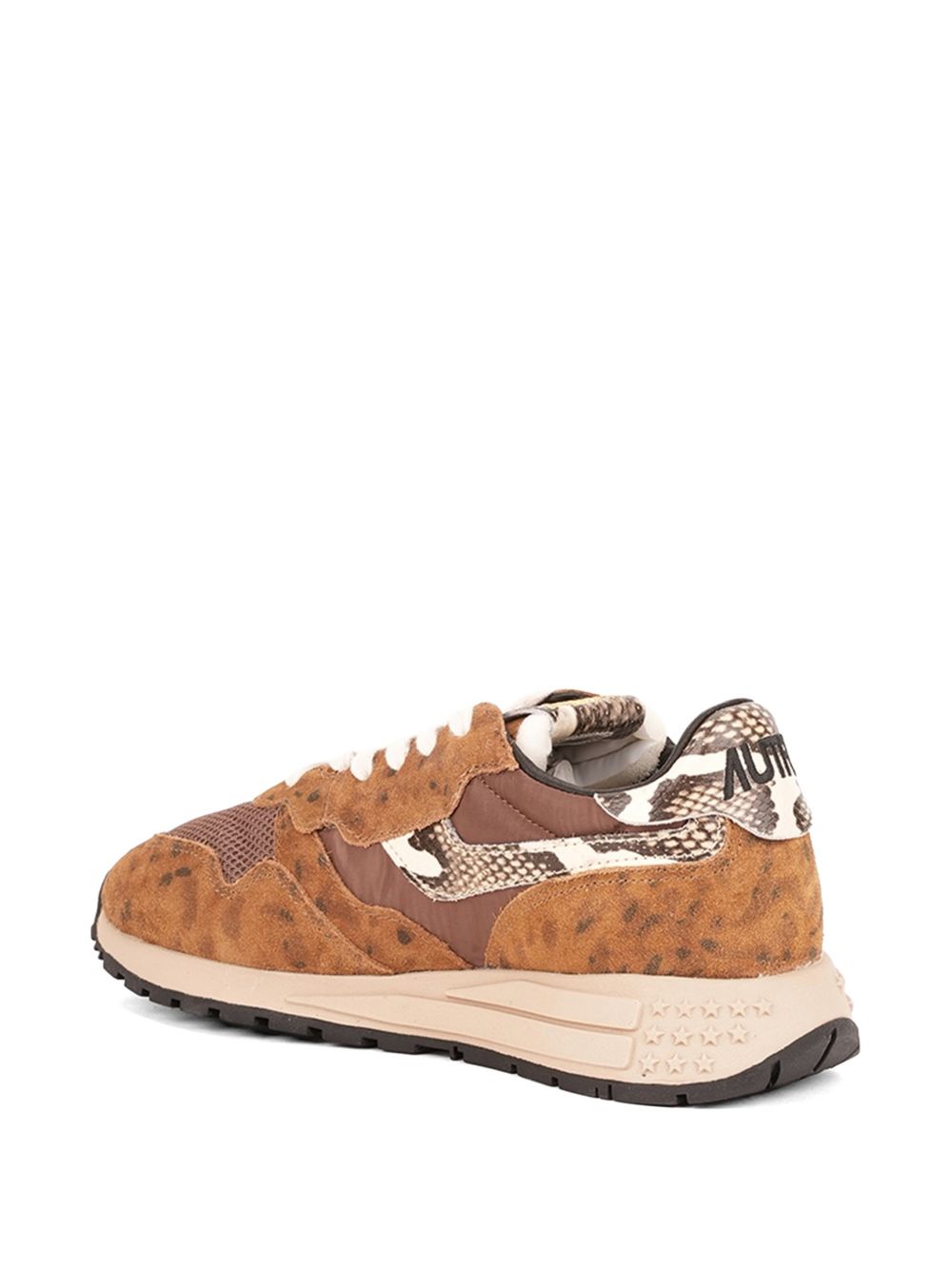 AUTRY Sneakers Reelwind in suede e nylon con dettagli animalier