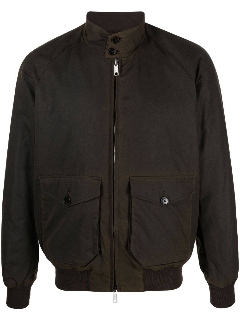 BARACUTA Bomber verde scuro con tasche applicate