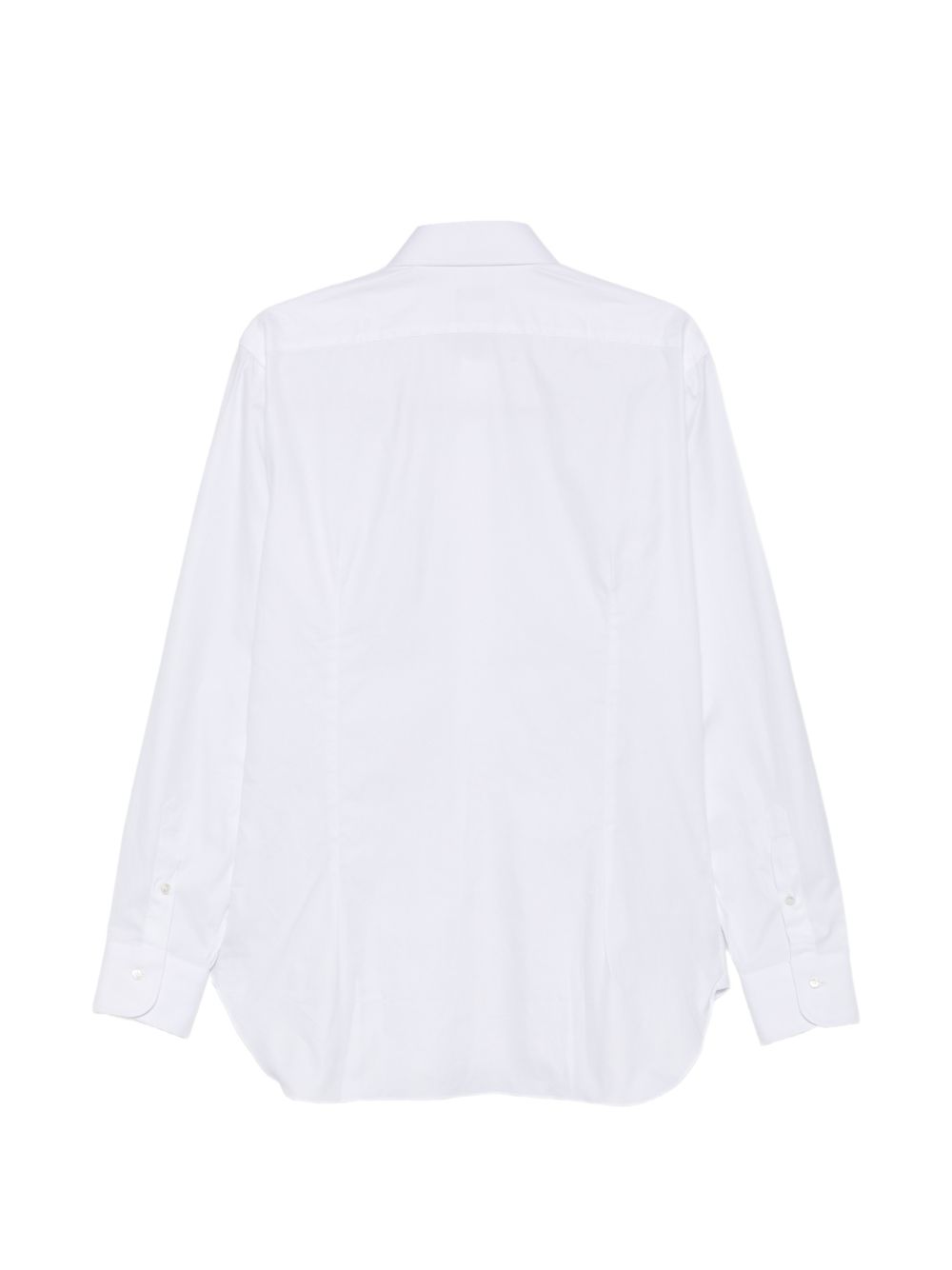 BARBA Camicia bianca a maniche lunghe in cotone