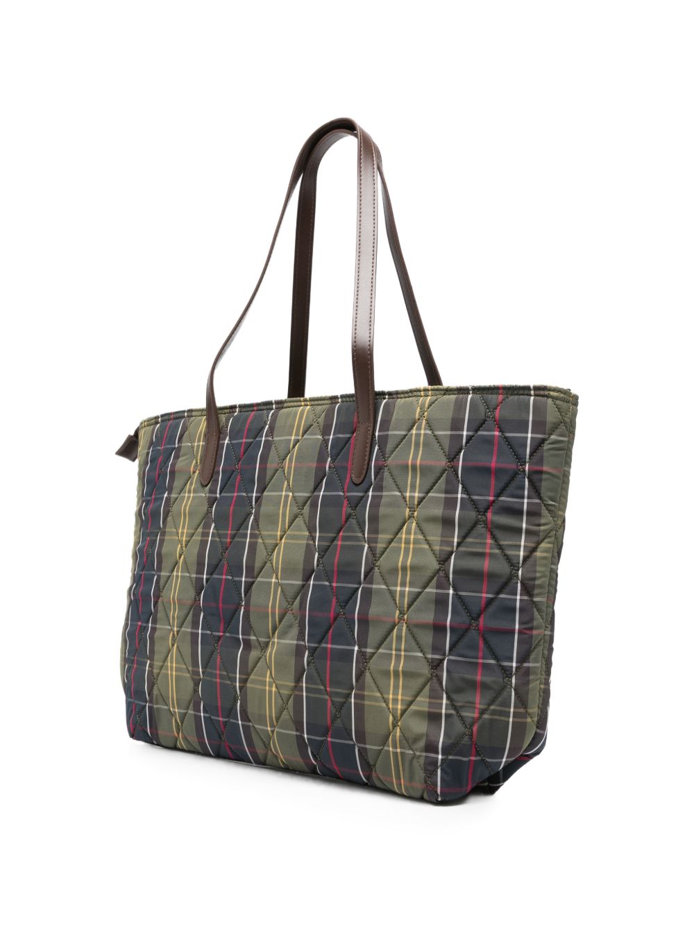 BARBOUR Borsa tote Wetherham trapuntata in tartan