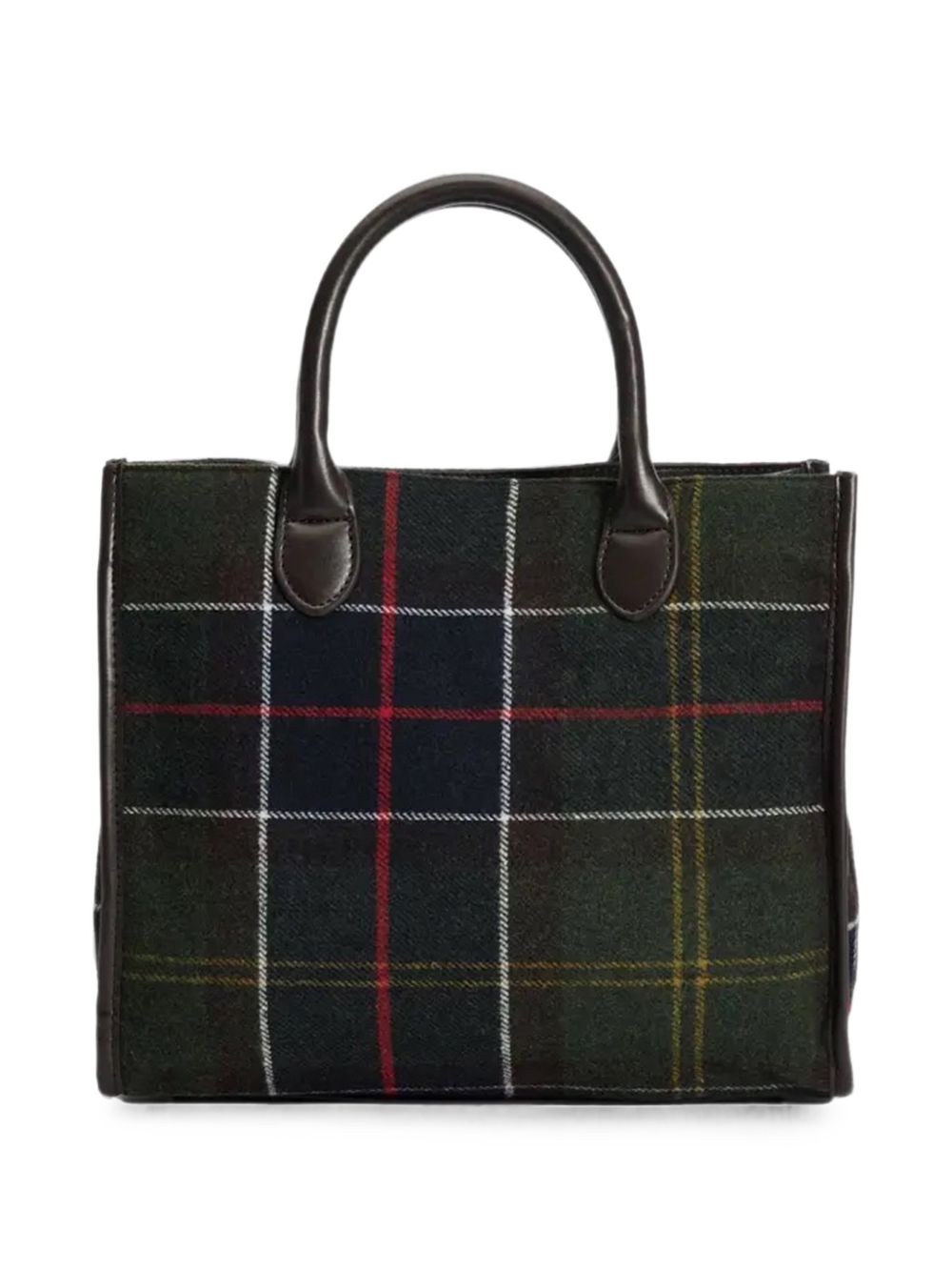 BARBOUR Borsa tote Barrhill in tartan misto lana