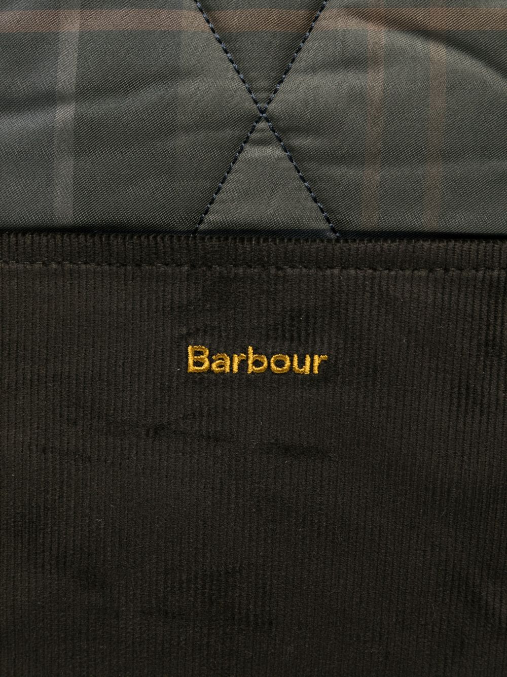 BARBOUR Borsa tote Healy in tartan trapuntato
