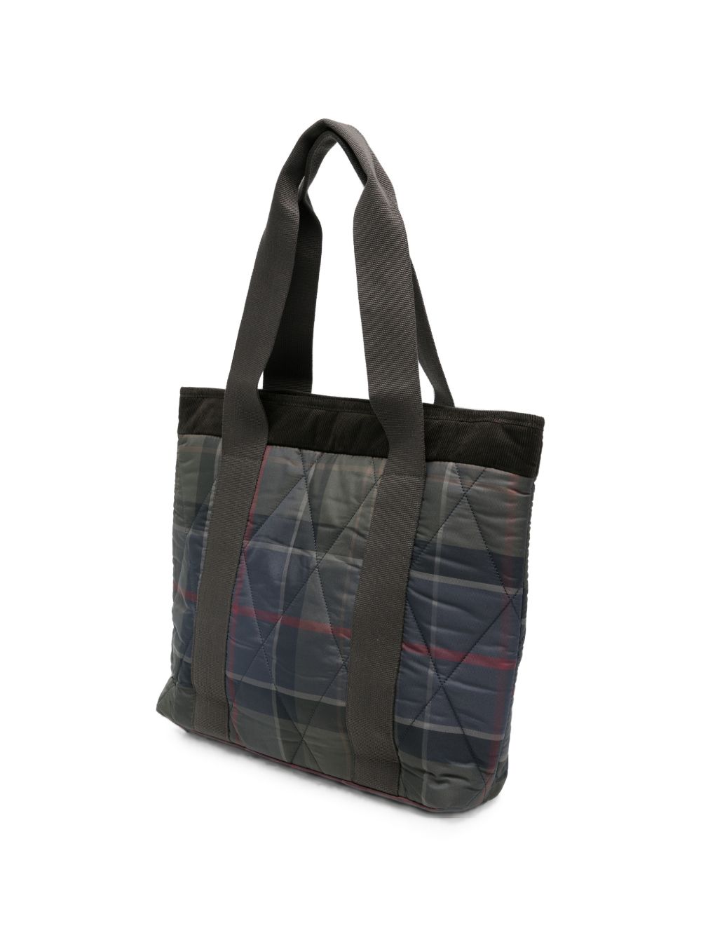 BARBOUR Borsa tote Healy in tartan trapuntato