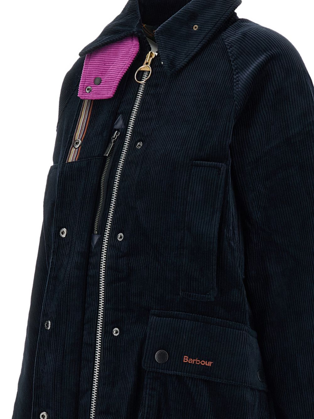 BARBOUR Giacca in velluto con tasche blu