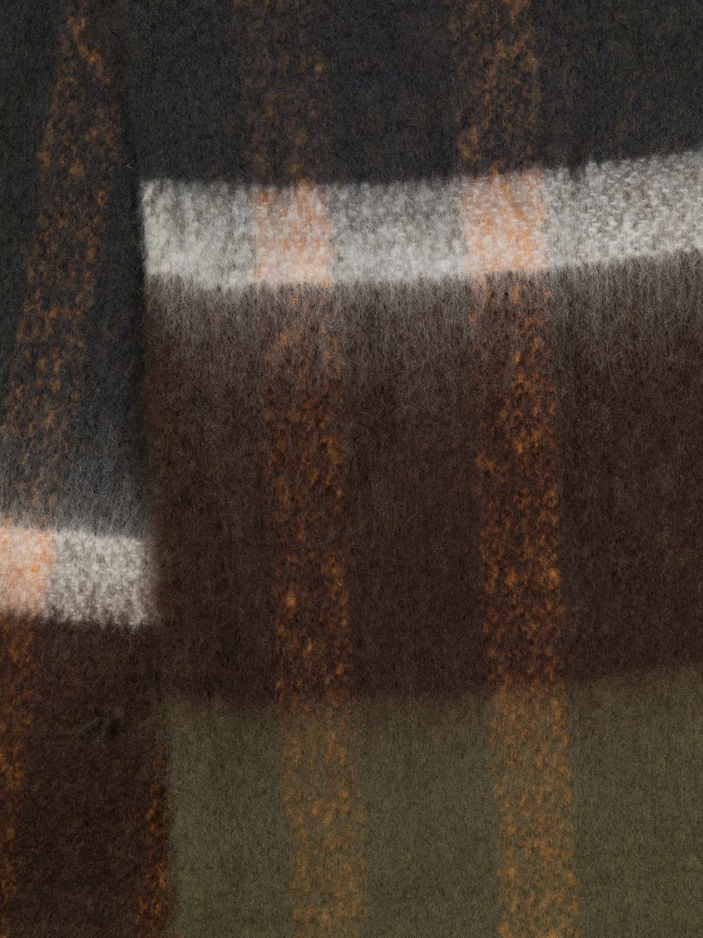 BARBOUR Sciarpa Isla in bouclé tartan con nappe