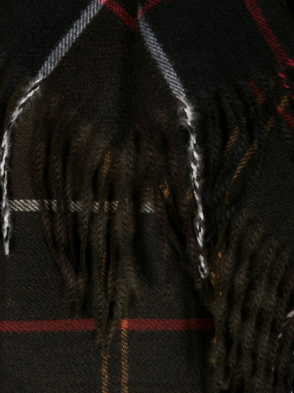 BARBOUR Sciarpa Barbour Stanway Tartan Wrap con motivo tartan e frange