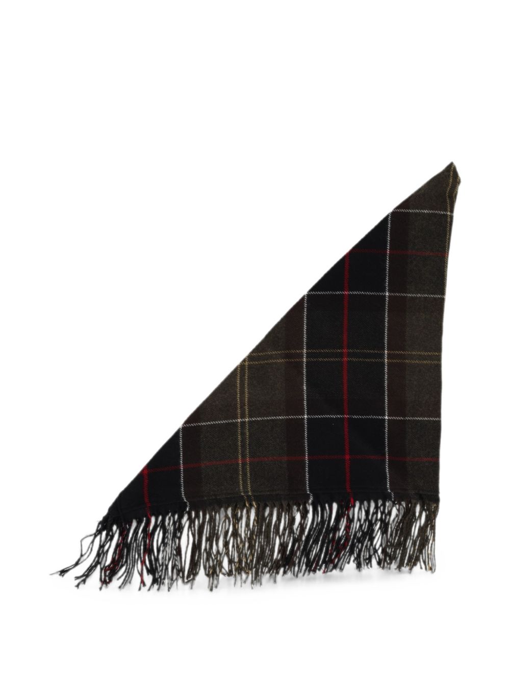 BARBOUR Sciarpa Barbour in tartan Classic con frange