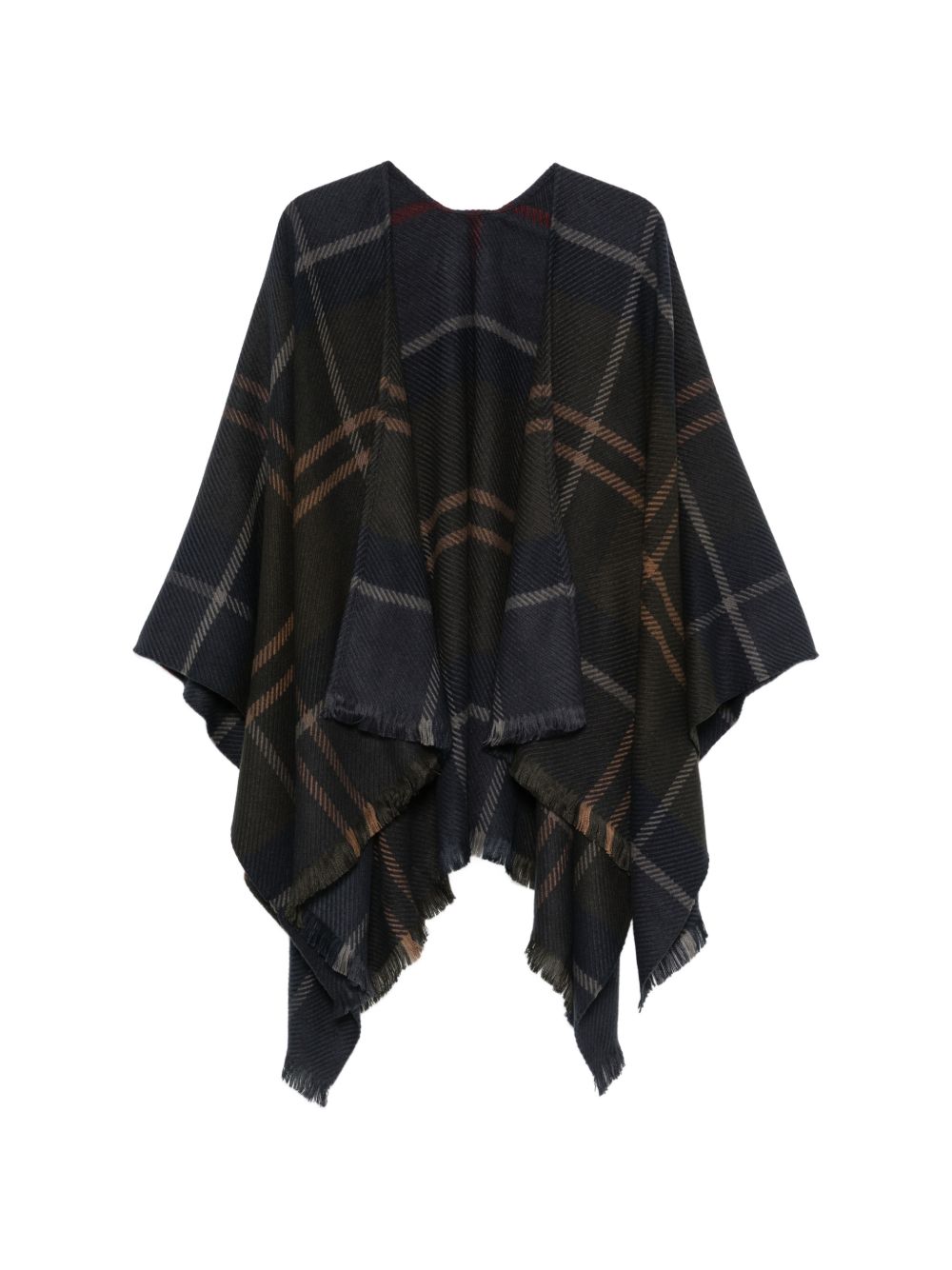 BARBOUR Blair Tartan Serape con frange