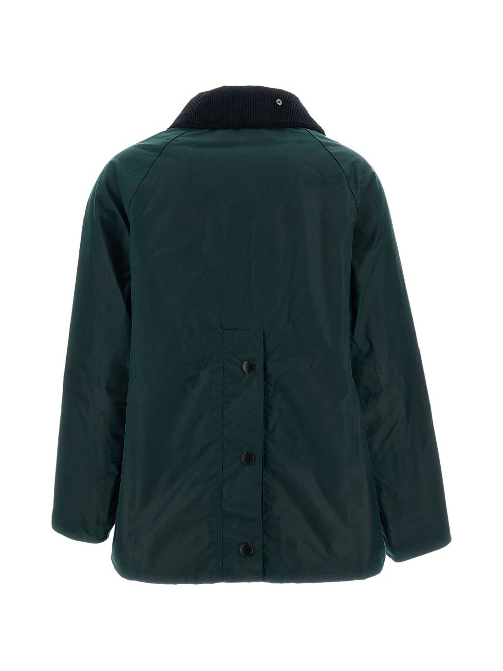 BARBOUR Giacca con colletto in velluto e tasche verde