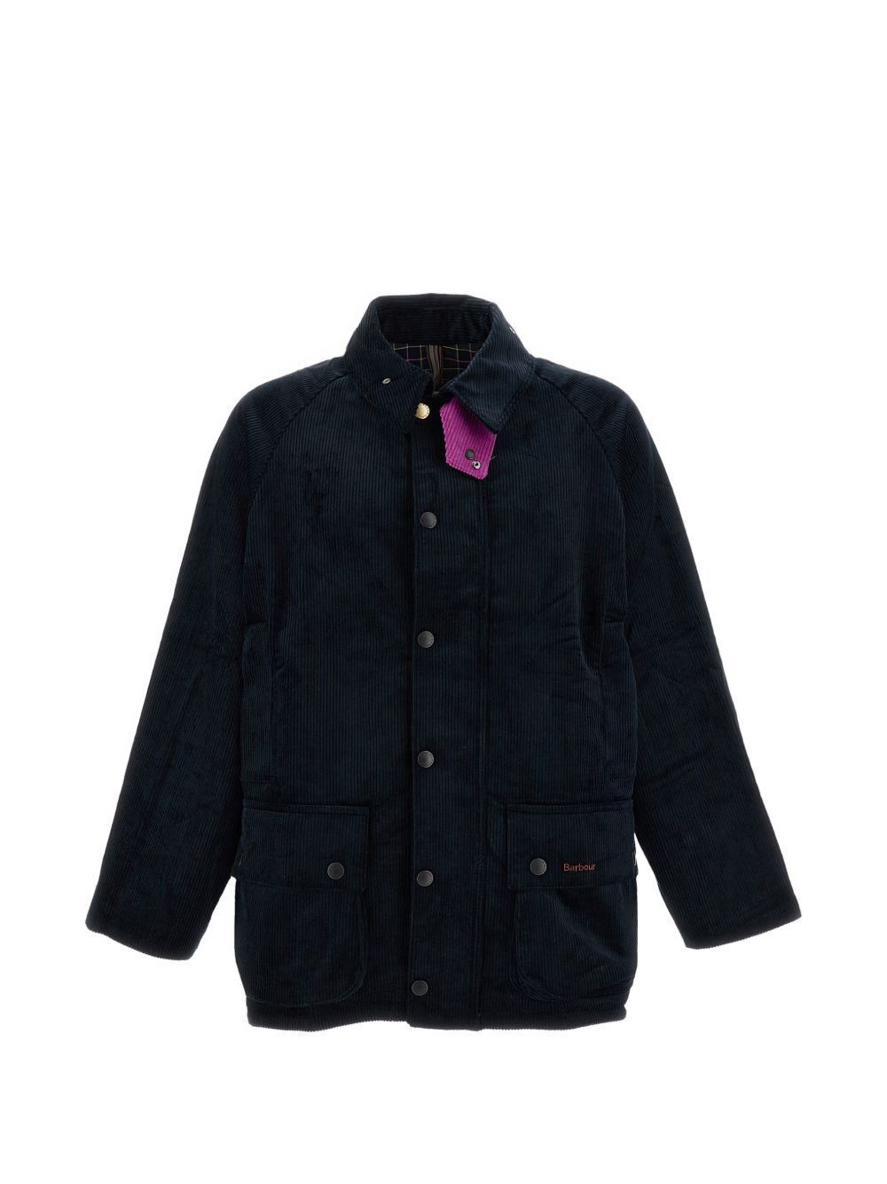 BARBOUR Giacca blu in velluto a coste firmata Barbour x Paul Smith