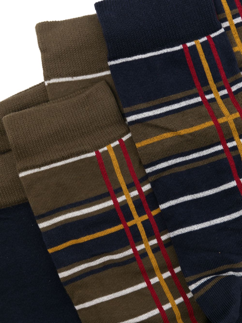 BARBOUR Gift Box Calzini in Cotone con Fantasia Tartan