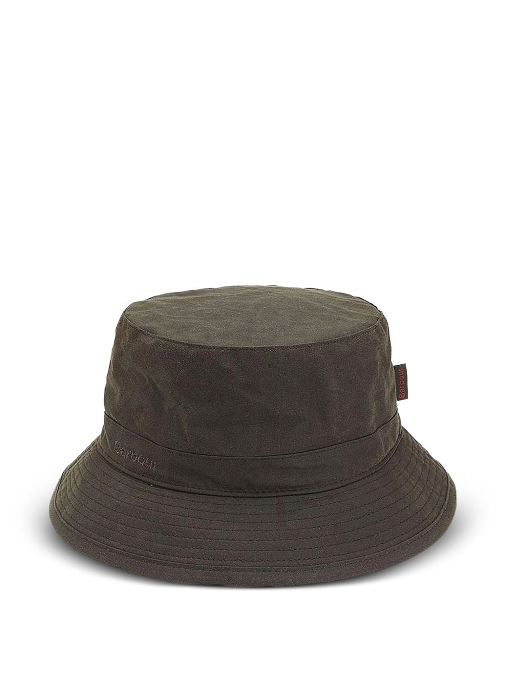 BARBOUR Cappello pescatore Barbour in cotone cerato verde oliva