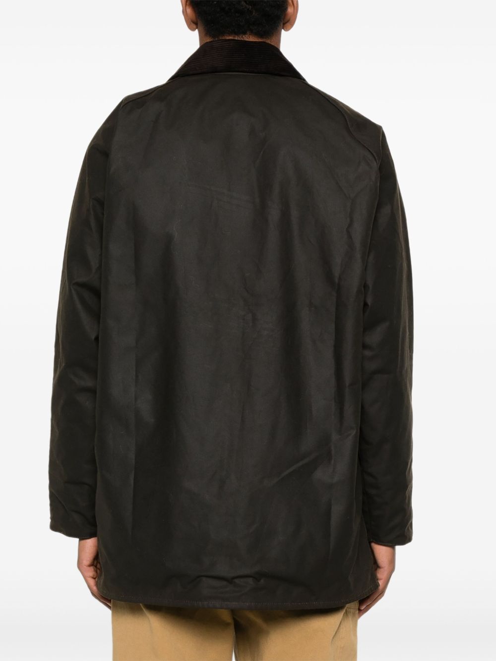 BARBOUR Giacca con tasche e colletto in velluto
