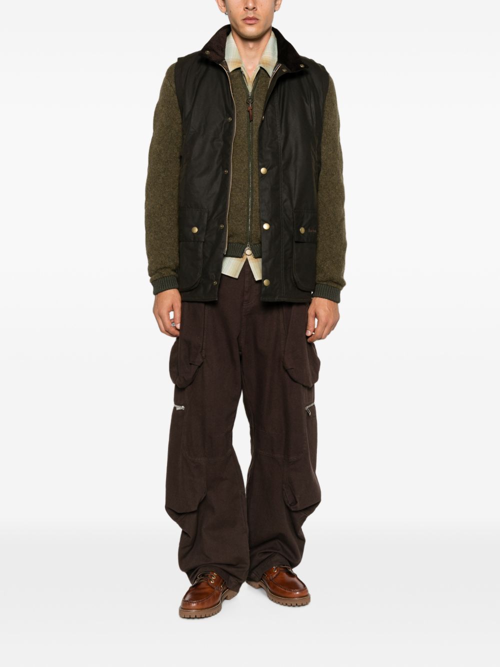 BARBOUR Gilet Westmorland cerato verde oliva