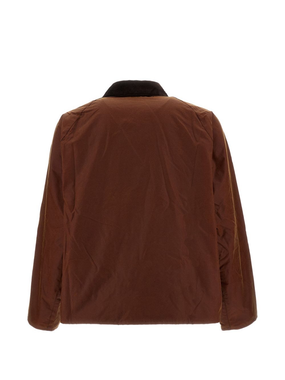 BARBOUR Giacca con tasche e colletto in velluto marrone