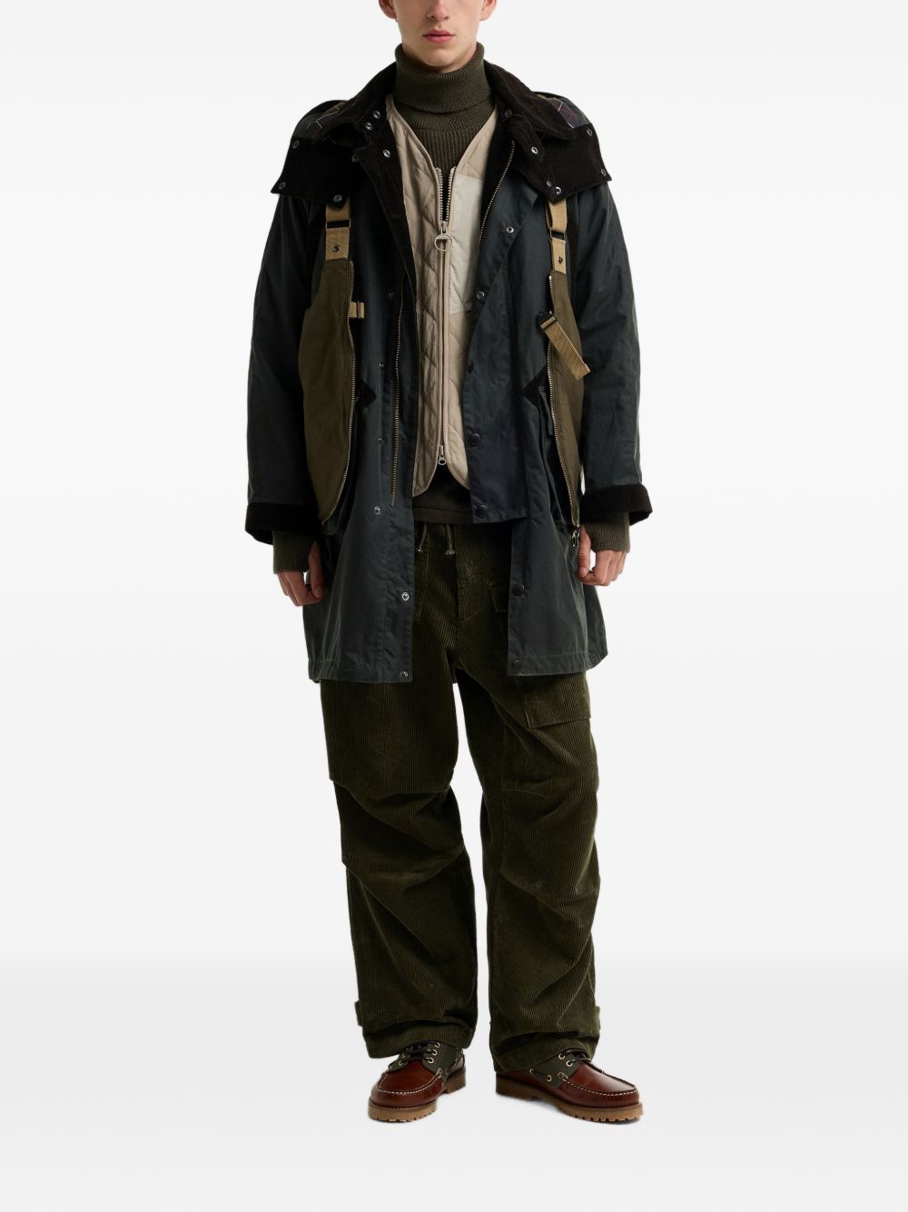 BARBOUR Barbour x Norbit Giacca Lunga Cerata con Cappuccio